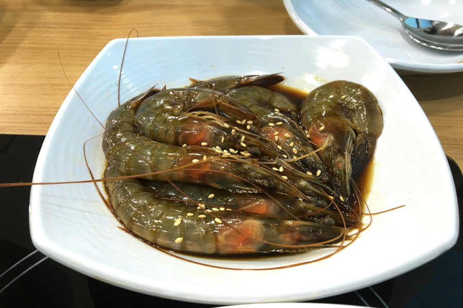 Recette de cuisine : Brochettes de crevettes au sésame