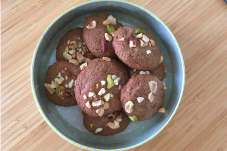 Recette de cuisine : Cookie vegan à la pâte à tartinée