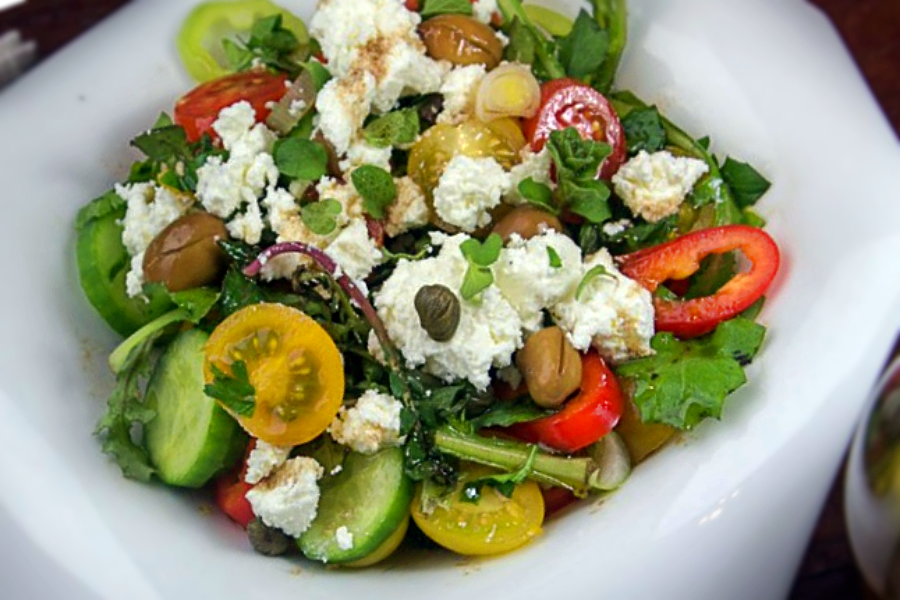 Recette de cuisine : Salade grecque