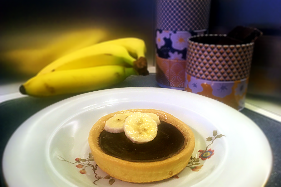 Recette de cuisine : Tartelette chocolat banane